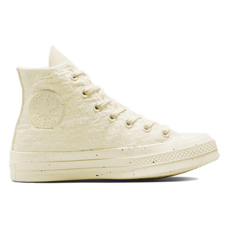 Converse Lata 70. Chuck Taylor All Star Siateczkowe Proste i Wszechstronne Antypoślizgowe Odporne na Ścieranie Oddychające Wysokie płótno Damskie Beżowe