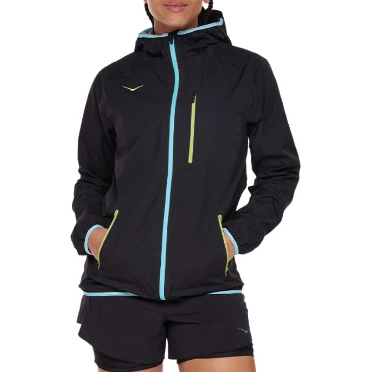 

HOKA ONE ONE Женская куртка с капюшоном на молнии, с длинным рукавом, черная 1156100-BLK L