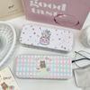 Cute Cartoon Bear Dog Glasses Case for Girl Travel Portable PU Leather Anti-pressure Dustproof Organizer Sunglasses Storage Box