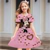 Miceky Mouse Women's Short Sleeved Dress Cosplay Dress Costume 3D Printing Casual Street