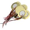 12PCS 27mm Piezo Disc Element Sensor with Wire, Piezoelectric Pickup Sensor, Contact Microphone Trigger, Transducer Prewired for Guitar Drum Trigger,