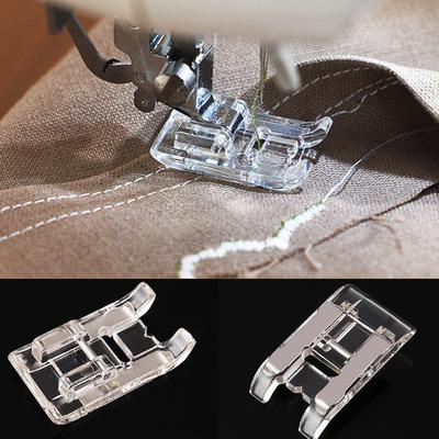 2Pcs Transparent Sewing Machine Presser Foot for Embroidery Satin Patchwork Multi-function Sewing Machine Accessories