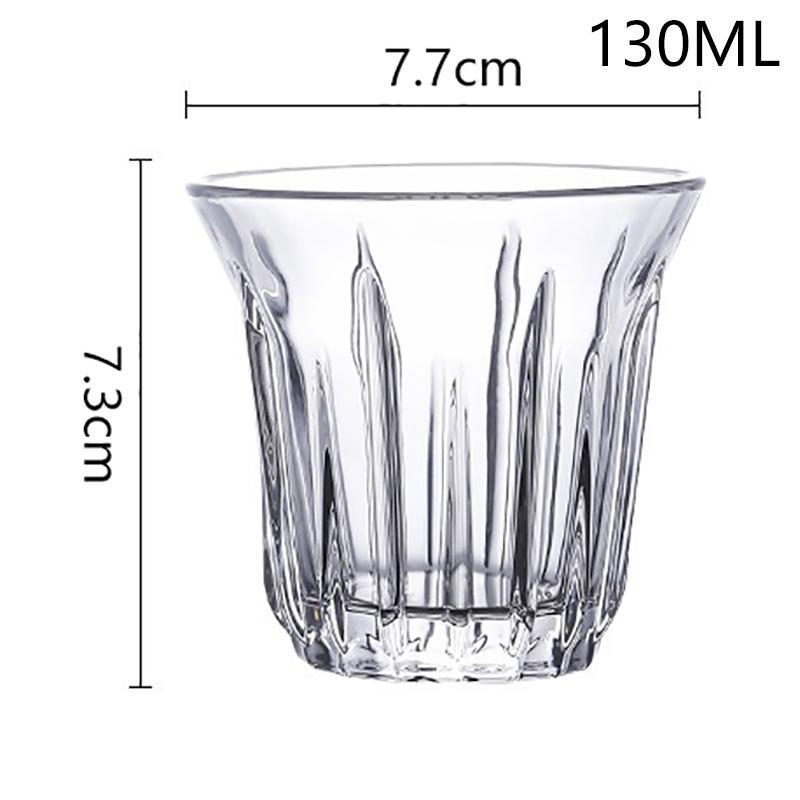 90-200 ml ceașcă de cafea din sticlă transparentă pahare de băut pentru espresso, cappuccino, suc, cocktailuri, bucătărie, veselă de barista