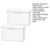2Pcs Clear Plastic Card Storage Box Multi-Purpose Snaps Closed Large Mouth Easy Access Transparent Small Item Organizer