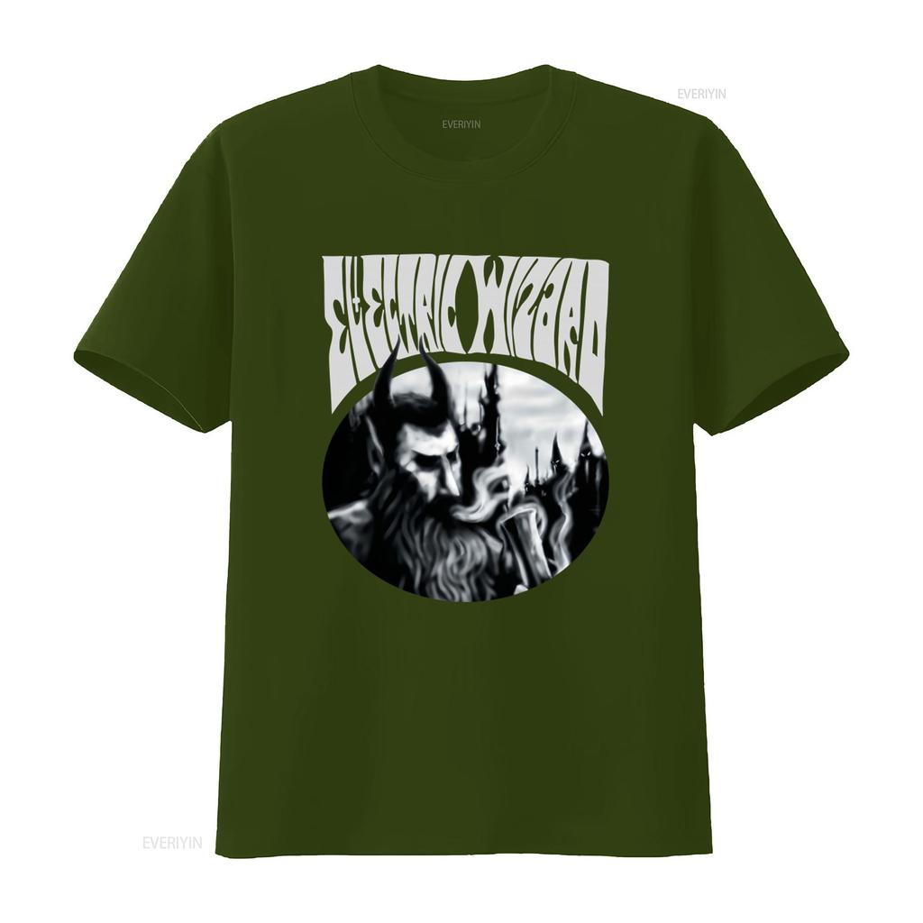Electric Wizard Ultra Cotton T Shirt with Dopethrone Design Vintage Washed Fashion Breathable Graphic Stretched Homme Casual