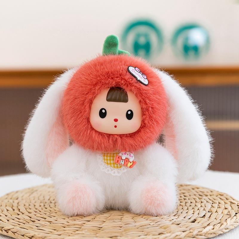 New Guochao Changeable Three Sisters Plush Toys Wedding Throwing Doll Strawberry Cat Doll Girl Birthday Gift