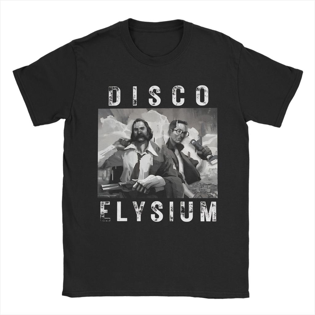 Disco Elysium Shivers Cotton TShirt For Man Summer Vintage T Shirts Breathable Novelty Tees Plus Size Design Tops