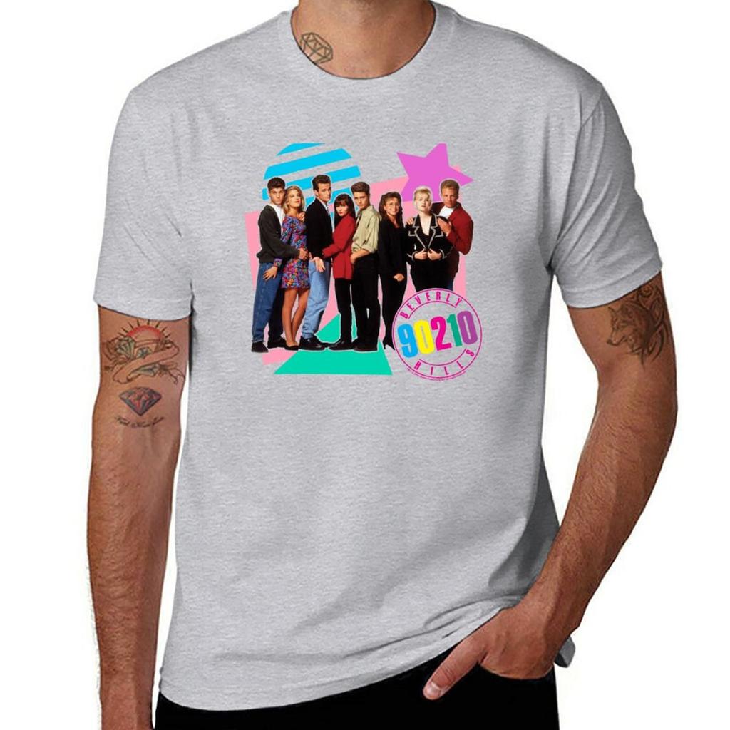 New Beverly Hills 90210 Retro Nineties Group Shot TShirt cat shirts sports fan tshirts tees black t shirt mens plain t shirts