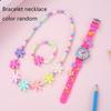 New CHILDREN'S Watch Can Love 3D Pattern Rainbow Flowers CHILDREN'S Quartz Watch Plastic Strap