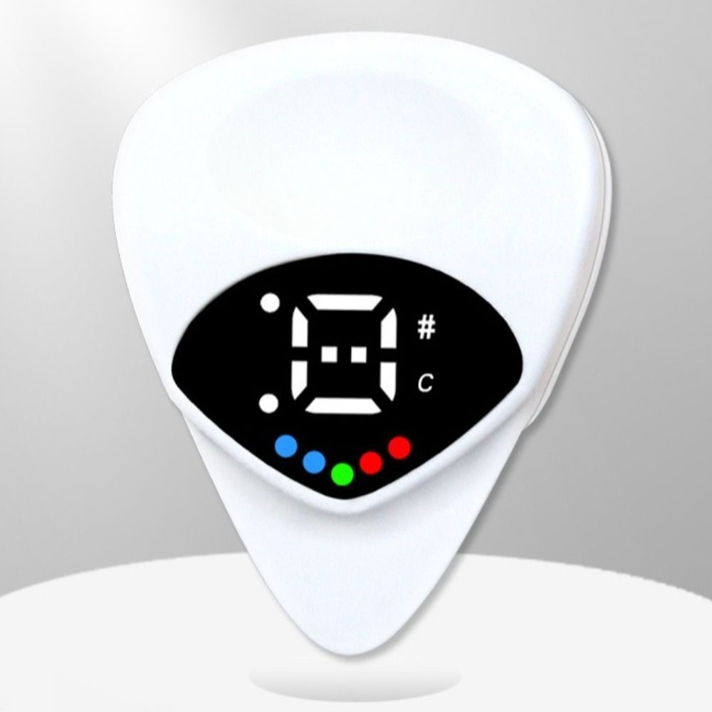 Real Time Guitar Pick&Tuner Portable Electric Digital Tuner Folk Guitar & Ukulele Tuner  Acoustic