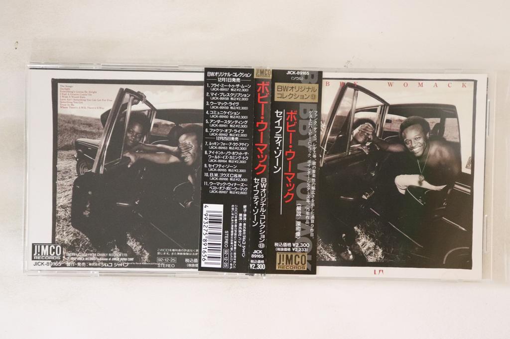 CD BOBBY WOMACK - Safety Zone JICK89165 Jimco Records 1992 Japonsko Obi Soul/Funk Použité