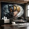 Chainsaw Man Wall Tapestry Aesthetic Wall Hanging Printed Fabric Blanket Decorative Tapestries For Bedroom Living Room Home Decor