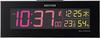 RHYTHM Iroria Alarm Clock, Radio-Controlled, Digital, Gradient LED, 365-Color Display, AC Powered, White, 8RZ173SR03