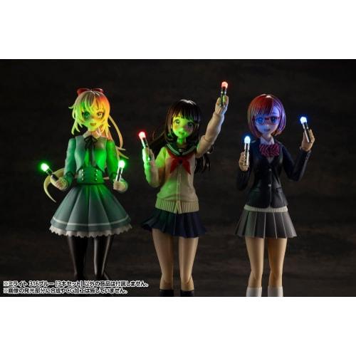 Kotobukiya M.S.G Modeling Support Goods Milight 316 Blue Set of 3, Approx. 16mm in Length, Non-Scale Plastic Model