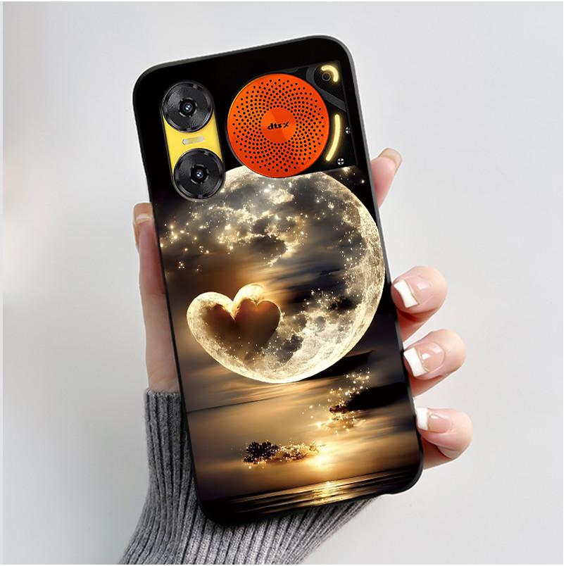 Case For ZTE Nubia Music 2 Z2460 Z2353 Music2 Phone Case Cute Rabbit Black Cover For ZTE Nubia Music Soft TPU Silicone Casing