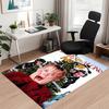 Custom Name Home Alone Printed Carpet, for Office Chair Living Room Bedroom Kitchen Room Decor Gifts.