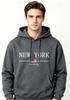 Erkek Kadın New York ABD Şehir Kapüşonluları Moda Harf Baskılı Grafik Sweatshirtler Bol Rahat Harajuku Kapüşonlu Üst Spor Giyim