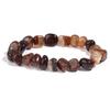 Mixed Color Dragon Vein Agate Bracelet, Irregular Special-Shaped Freeform Beads, Retro Fashion Hand Ornament