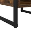 Nightstand Set of 2 Smoked Oak Finish 39.5 X 30 X 50 Cm Engineered Wood