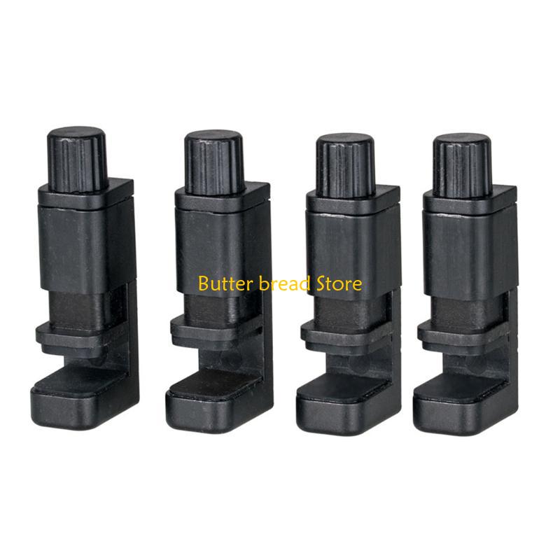 W89C Screen Fastening Clamps Securing Clip with Rubber Pad Adjustable Fixture Tool