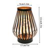 Metal Cage Candle Holder Lantern Battery Powered Table Lamp LED Lanterns Cordless Light for Bedroom Wedding Party Home Decor