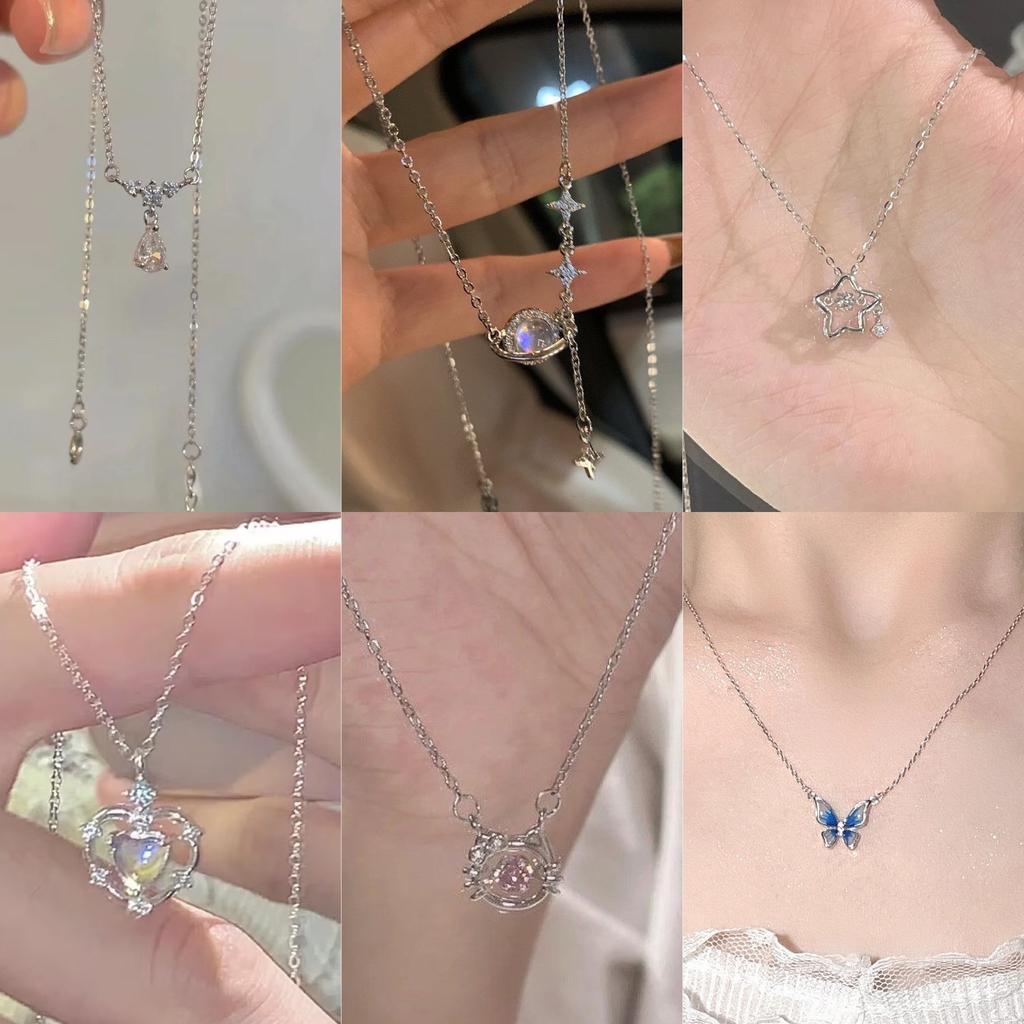 Sparkling cute~ Spot autumn necklace women's light luxury niche design temperament to give girlfriend gift necklace