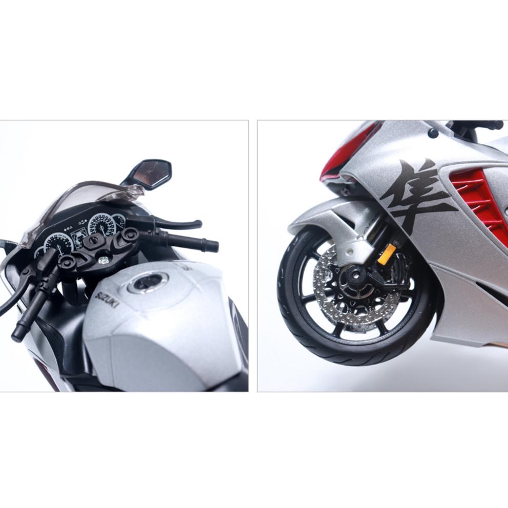 Maisto 1:Modellino Diecast Moto 12 Suzuki Hayabusa 2022, Argento