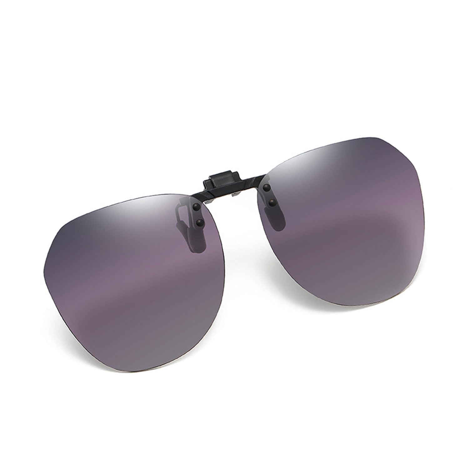 

Whatif Clip-on Sunglasses, UV400 Protection, Polarized Lenses, Clip-on Sunglasses for Glasses, for Outdoor Activities, Unisex (Purple, Pink)