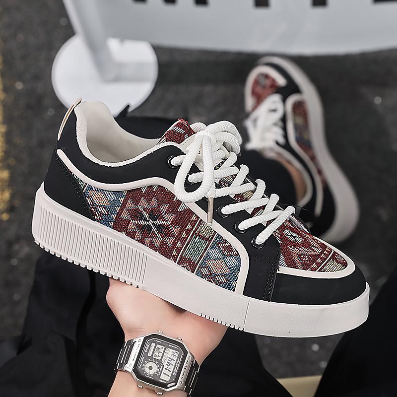 Shoes men's shoes board shoes men's new spring and summer breathable casual low-top retro teen flat-bottomed sneakers men