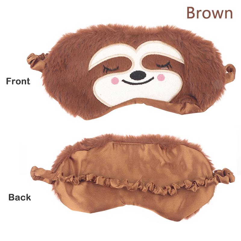 

Мультяшная обезьяна с повязкой на глаза, маска для сна, дышащая, для детей, домашний аксессуар, плюш, атлас, хлопок, для мужчин и женщин коричневый