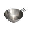 DOD Usashera-co Stainless Shera Cup Shallow Type Approx. 350ml Silver SC1-764-SL (W17.5 X D12.5 X H4.5cm)