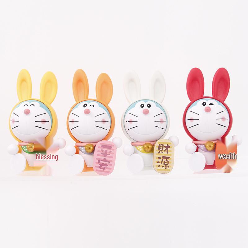 Fortune Blessing Cat Anime Doll - Creative Desktop Robot Ornament Gift