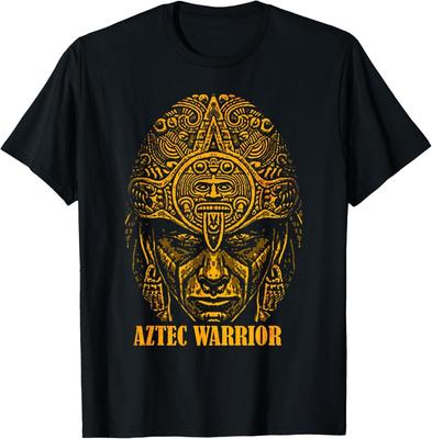 New Limited Aztec Warrior King Mexico Native Aztec Art Mayas T-Shirt Tops TeeA