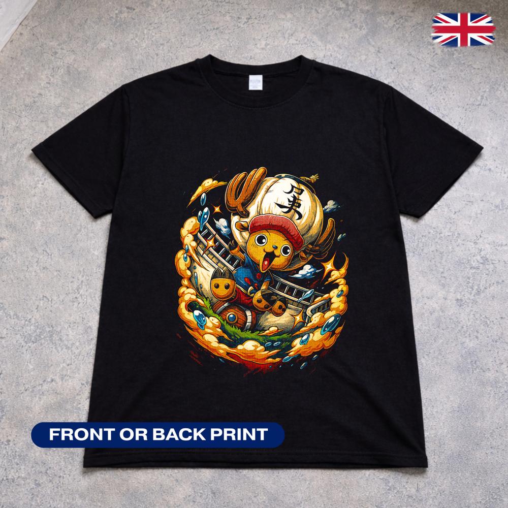 One Piece Tony Tony Chopper T Shirt Anime Cute Pirate Tee Luffy Crew Kids Adults 2XL