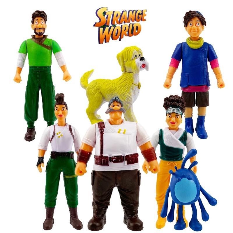 Strange World Action Figures Toy Cake Topper Set For Kids Xmas Birthday Gift Decor