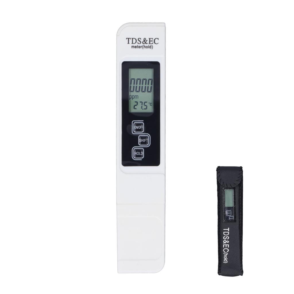 TDS Meter Digital Water Quality Tester Portable 3 in 1 High Accuracy EC Temp Testing Kit