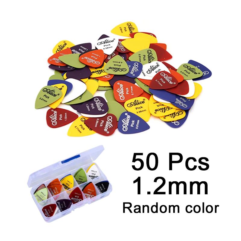 Gitaarplectrums met Opbergdoosje ABS Plectrums voor Elektrische Akoestische Gitaar 6 Dikte Gitaar Plectrum Accessoires