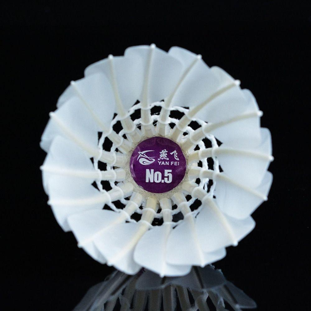 Lightweight Goose Down Badminton Ball No.5 Badminton Ball Badminton  Beginner Practice