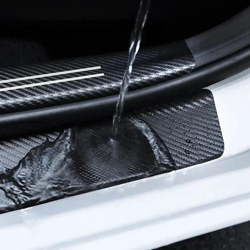BAGE7 Car Sticker Hot 2025 M 1/4/5Pcs Car Door Sill Scuff Plate Decor Carbon Fiber Stickers For BMW X1 X2 X3 X4 X5 X6 X7 F30 F10 E28 E