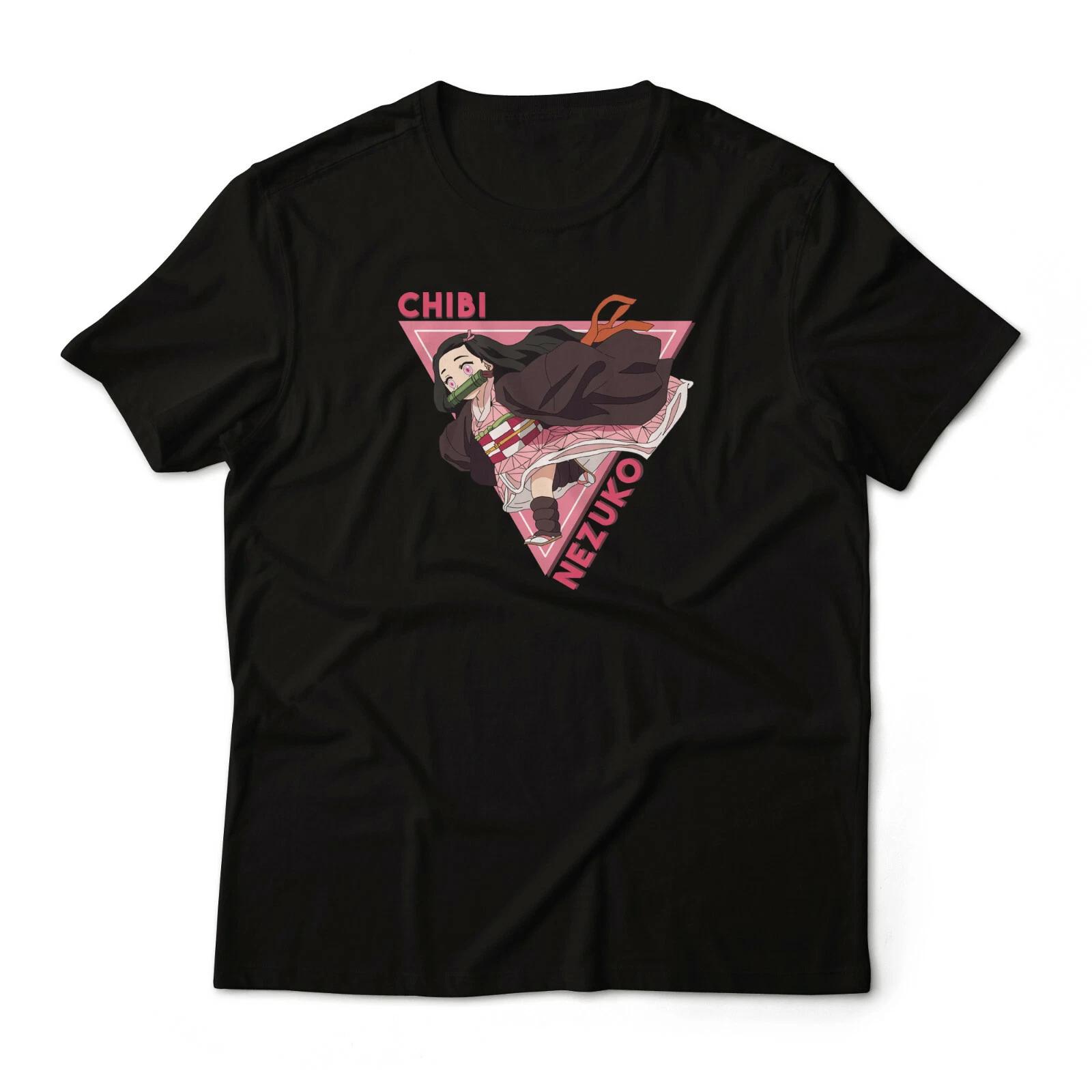 Chibi Nezuko Demon Slayer Anime Graphic Art T-T-Shirt Unisex 100% Cotton Tee 3XL