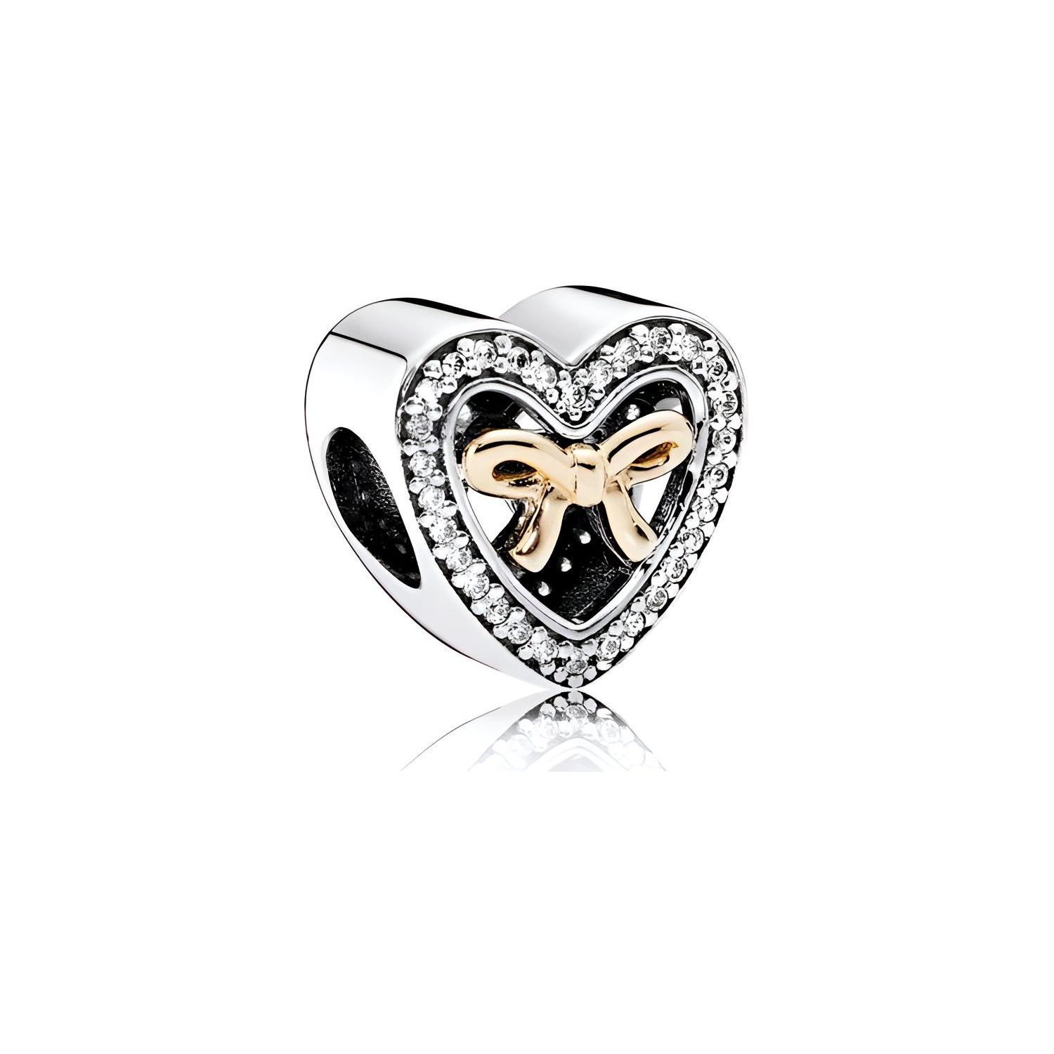 Pandora Butterfly Heart Charm Pendant Unisex Jewelry Silver 791875CZ Silver,F
