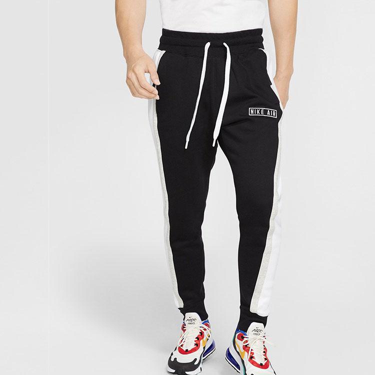 Nike Fleece Lined Retro Sports Loose Fit Knitted Sweatpants Men's Black BV5148-010