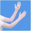 Sunscreen Sleeves for Women In Summer UV Anti Illuminated Ice Silk Driving Sunshade Cool Feeling Extended Arm Cover Outdoor Riding Ice Sleeves