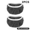 2Pcs Reusable Mop Pads With High Water Absorption And Ultra-Fine Fiber Cleaning Pads That Can Firmly Adhere To Most Standard Mop