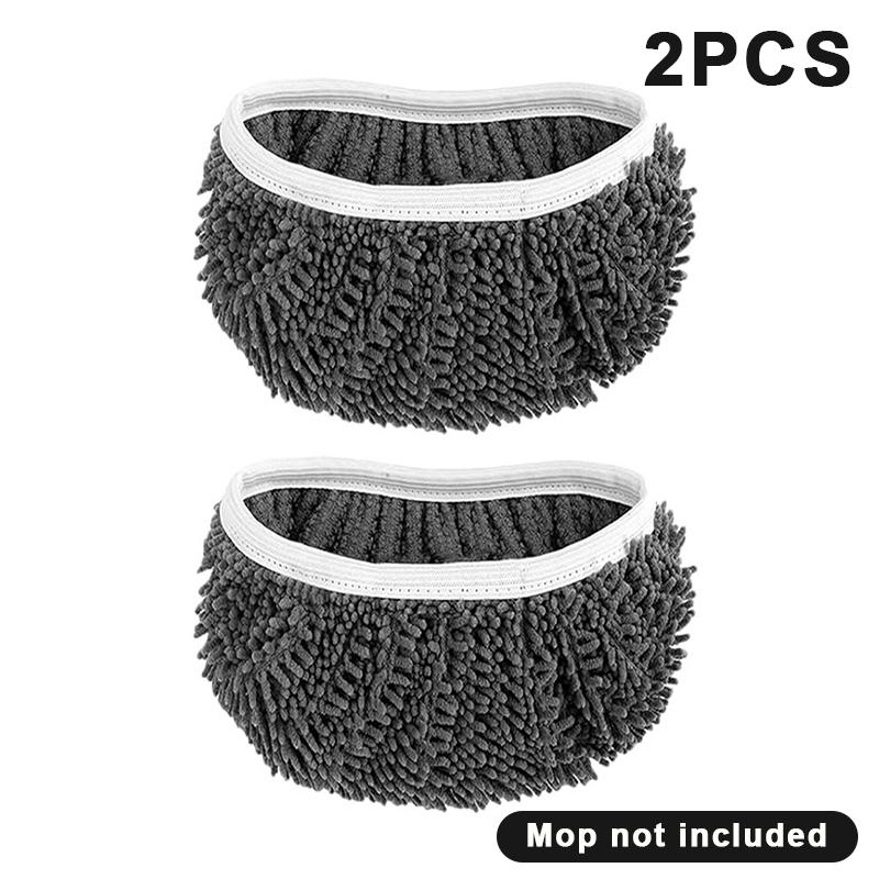 2Pcs Reusable Mop Pads With High Water Absorption And Ultra-Fine Fiber Cleaning Pads That Can Firmly Adhere To Most Standard Mop