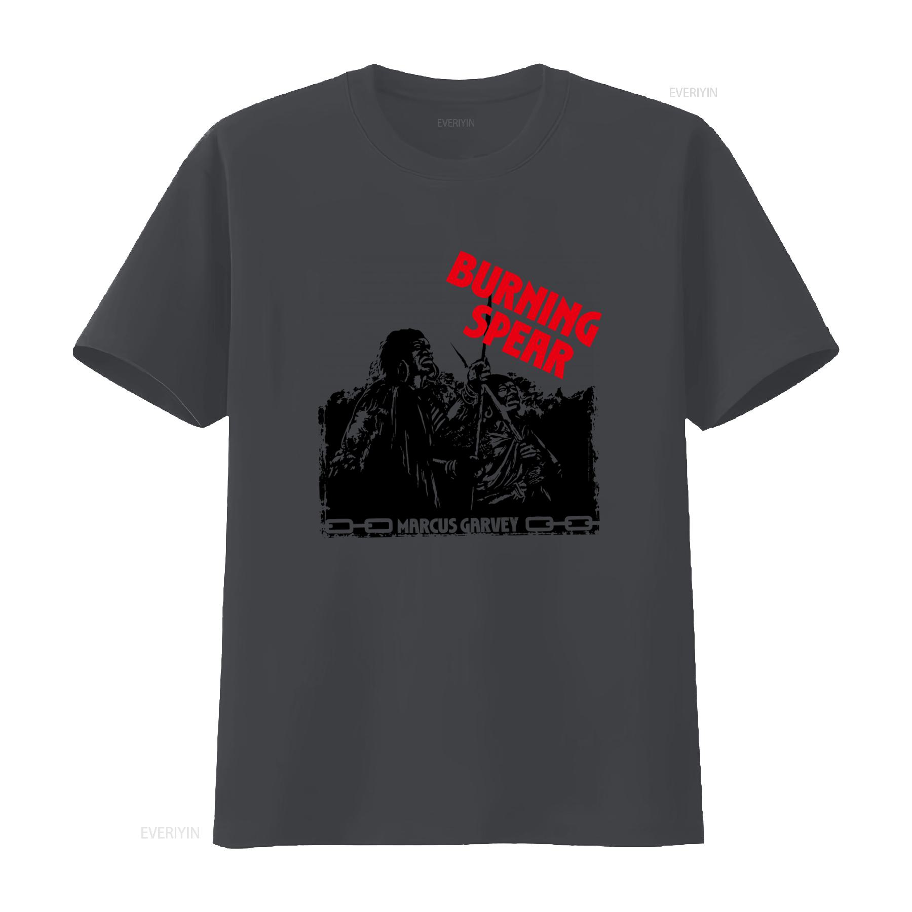 

Marcus Garvey Burning Spear Winston Rodney OD Calling Rastafari Classic T Shirt vintage Washed Comfortable homme Versatile 4XL
