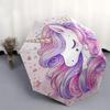 Unicorn Fantasy Automatic Folding Umbrella: 8-Bone Iron Frame, Portable Design for - Perfect Festival Gift for Fans and Travelers!0104387a