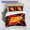 Spain Football Printed Bedding 3 Piece Set Cozy Breathable Bed Cover Set As Housewarming Holiday Gift