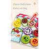 Children Fruit Sensory Sorter Montessori Toys Clip Beads Learning Color Shape Fine Motor Skills Educational Games Wooden Toys