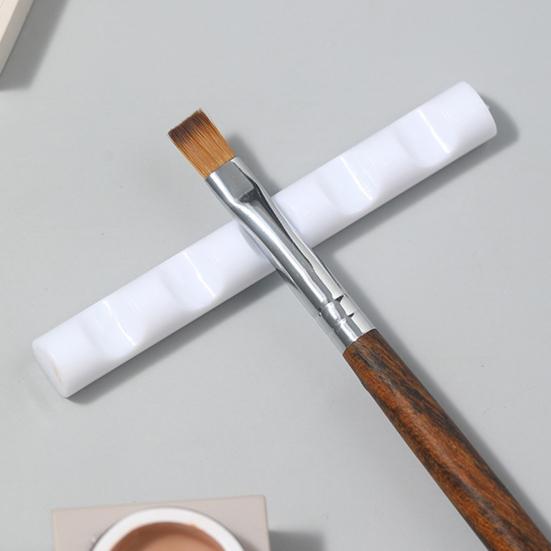 6Pcs Nail Brush Holder with 5 Slots Multi-functional Makeup Brush Organizer Manicure Art Tools Painting Pens Storage Rack Stand